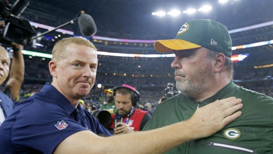 Garrett and McCarthy together after a game.