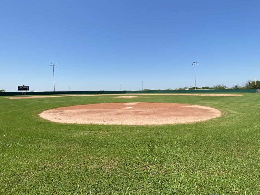 The+empty+field+awaits+the+uncertain+return+of+the+Wildcats.