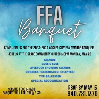 FFA members to host end-of-year banquet to recognize students