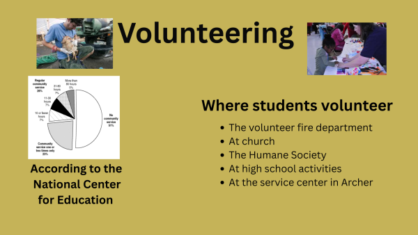 Different Volunteering opportunities.